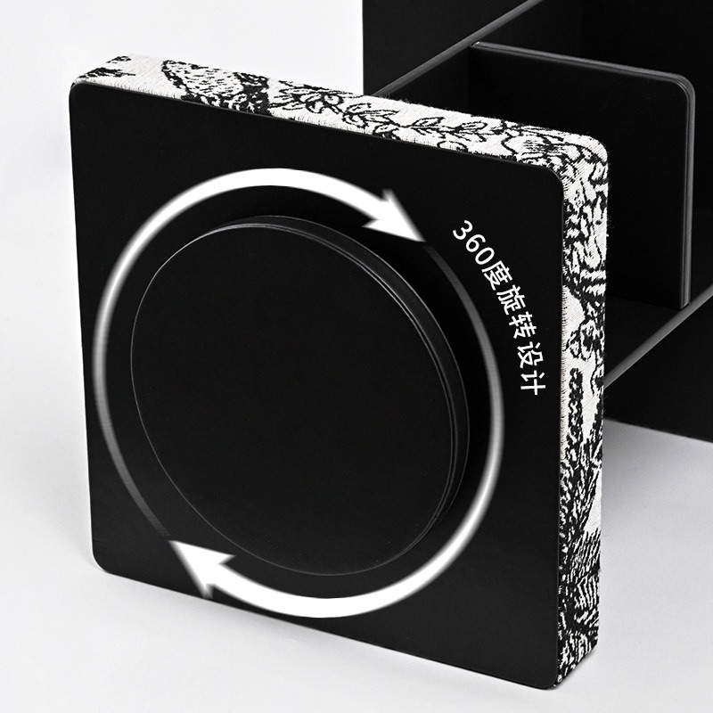 다층 360 °   회전 가능한 나무 질감의 화장품 정 - Luxury Skincare Tools 리뷰 및 가격