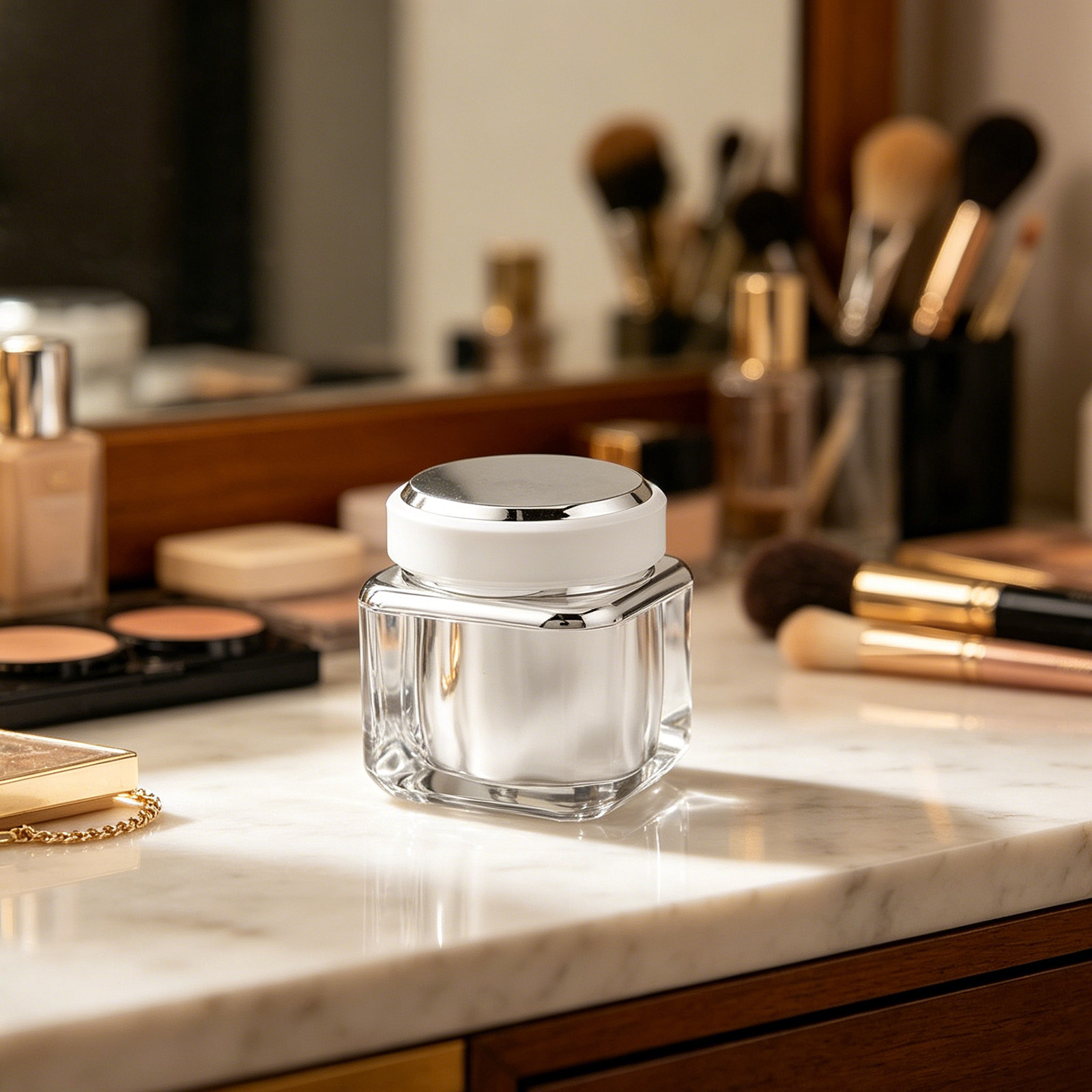 고급스러운 디자인의 50ml 용량 투명 유리 용기, 뷰 - Luxury Skincare Packaging 리뷰 및 가격