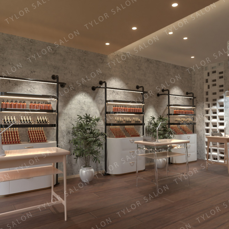 맞춤형 고급 스킨케어 진열장 살롱 네일샵 선반 화장품  - Luxury Skincare Shop 리뷰 및 가격