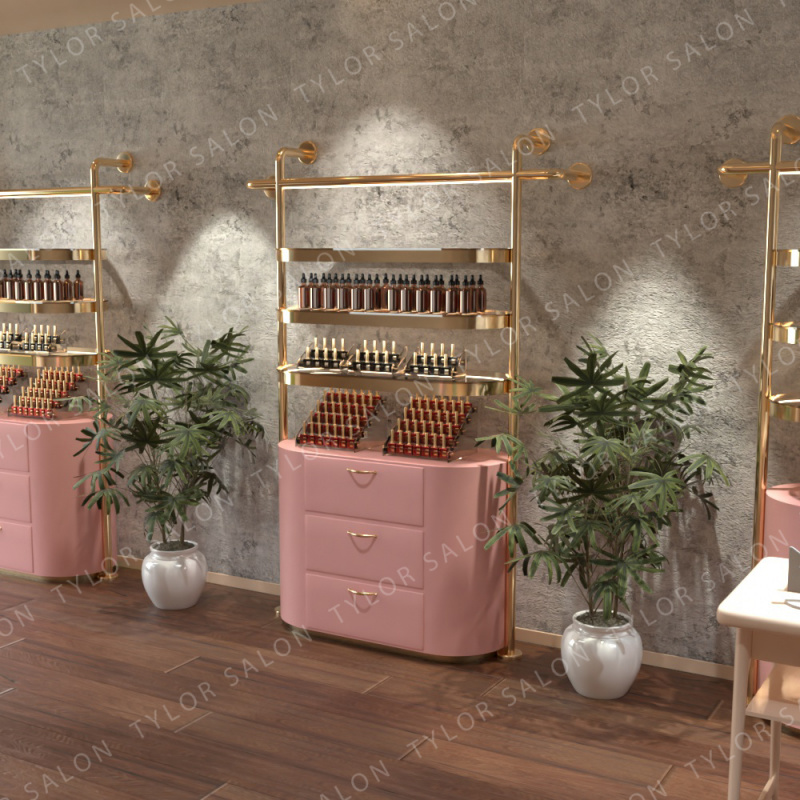 맞춤형 고급 스킨케어 진열장 살롱 네일샵 선반 화장품  - Luxury Skincare Shop 리뷰 및 가격