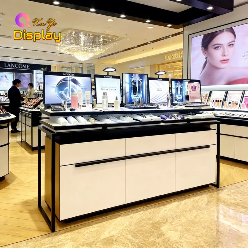 맞춤형 고급 스킨케어 진열 가구 MDF LED 화장품  - Luxury Skincare Shop 리뷰 및 가격